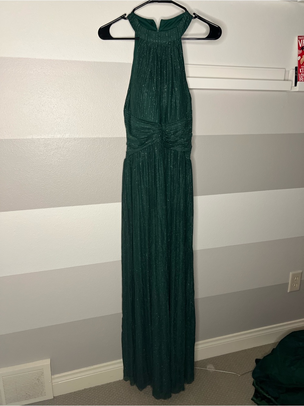 Green Sparkly Prom Dress - Picture 3 of 7